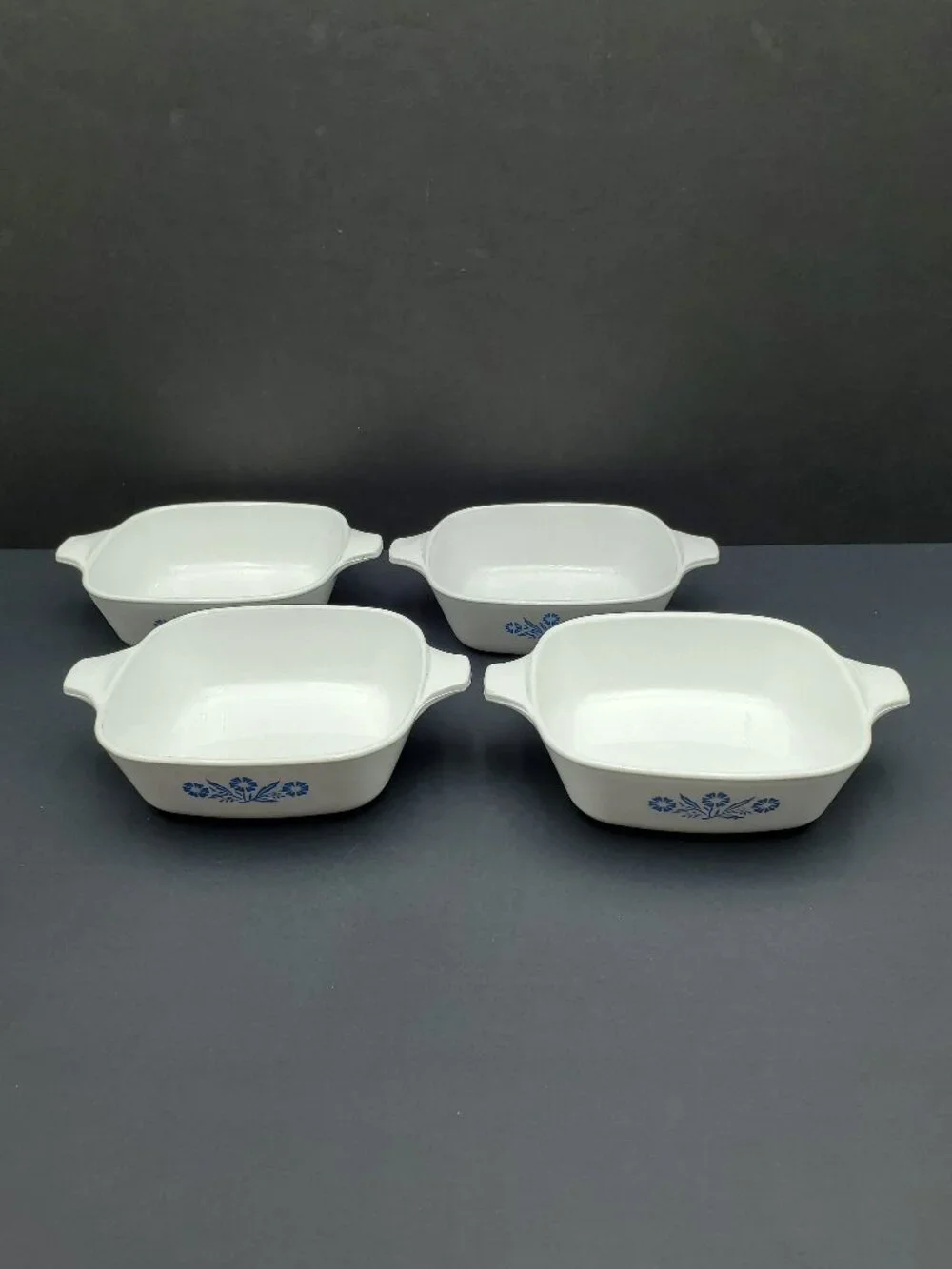 Corningware Cornflower Blue Petite Pans P-41 Small Blue Cornflower Casseroles